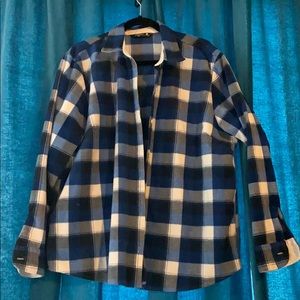 Riders by Lee flannel  blue and white plaid